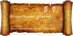 Biegelbauer Vivien névjegykártya